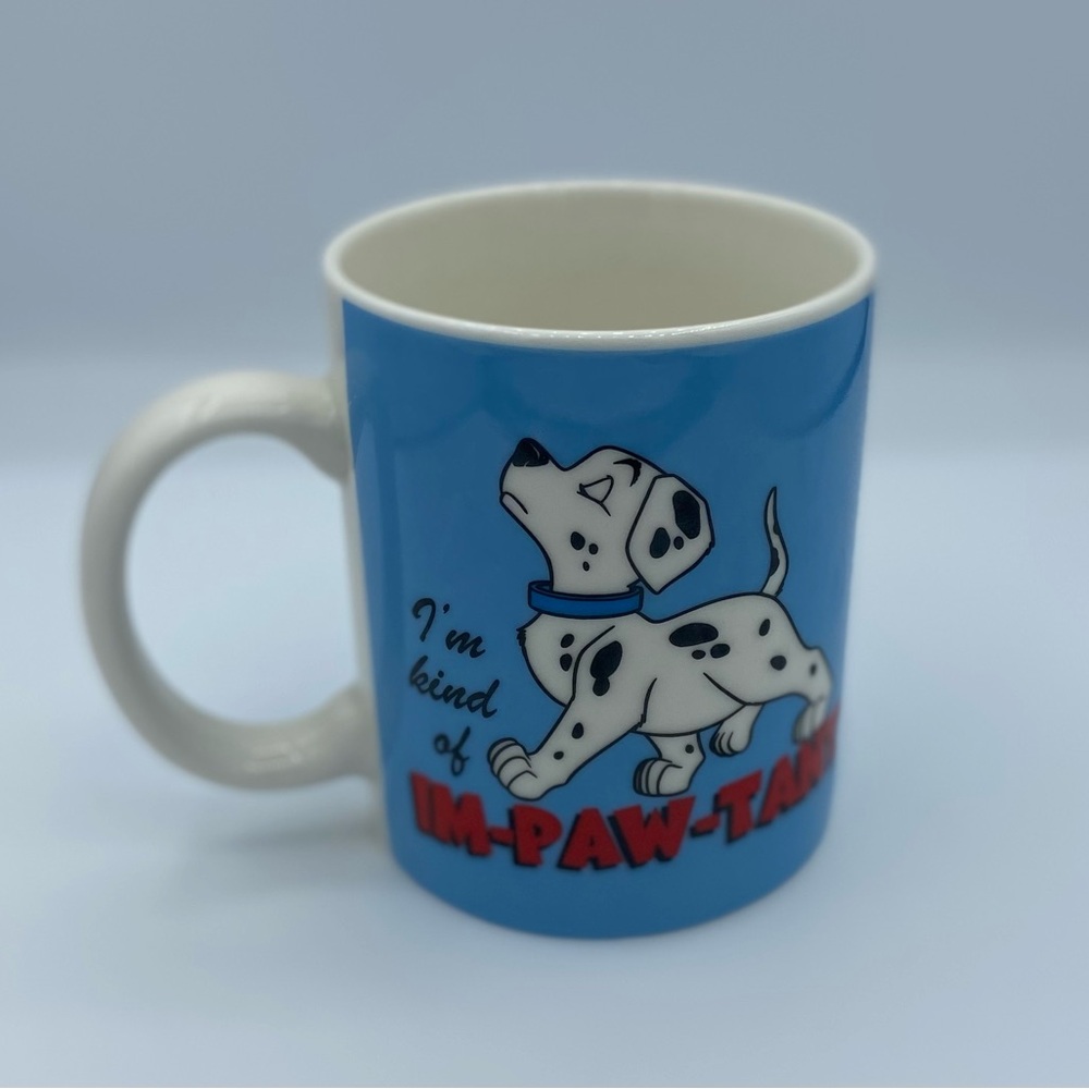 Vintage Disney's 101 Dalmatian's mug - "I'm Im-paw-tant"